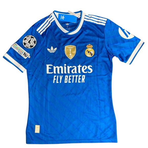 Adidas Blue Real Madrid Men's Shirt - Picture 1 of 3
